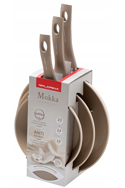 FLORINA SET DE TIGĂNĂI Tigaie Tradiționale din Aluminiu și Ceramică 20cm 24cm...