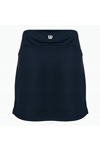 Wilson Fustă de tenis Team Flat Front, albastru marin, mărimea XS