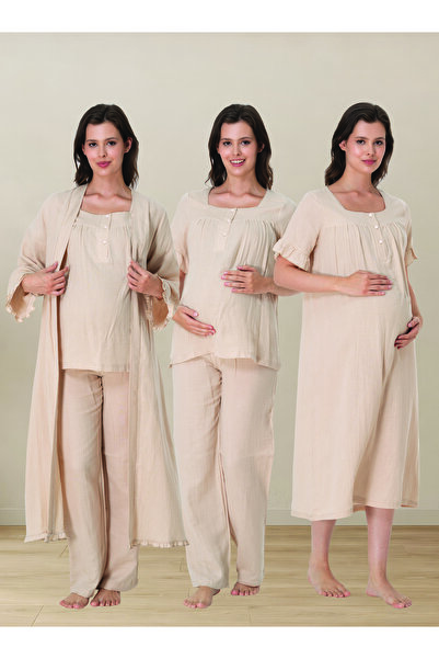 Generic Brand Venera Premium 4-Piece Maternity and Postpartum Pajama Set – Or...