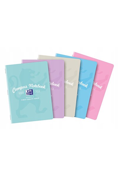 Oxford Caiet Campus Pastel A5/60k cu linii, culori asortate x5