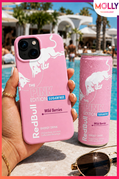 Molly iPhone 13/14 İçin Pamuk Şeker The Pink Edition Desenli İçi Kadife Silik...