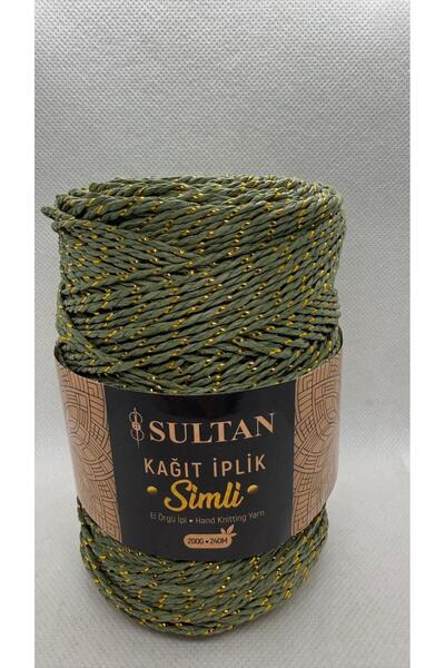 hobi dünyası evim Sultan Glitter Paper String Bag Hat Supla Basket Macrame St...