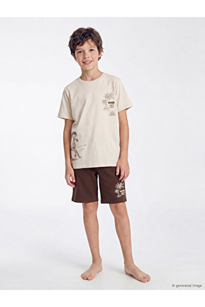 LC Waikiki Zero Roba Collar Boys' Shorts Pajama Set from Uzg Store for Style ...