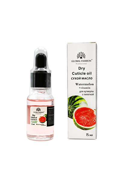 global fashion Set 2 x Ulei de cuticula cu pipeta, aroma de pepene verde, 15ml