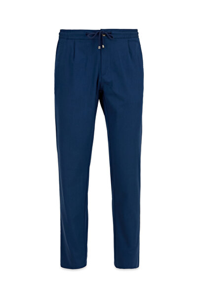 Kiğılı Regular Straight Fit Elastic Waist Drawstring Pleated Lycra Jogger Pants