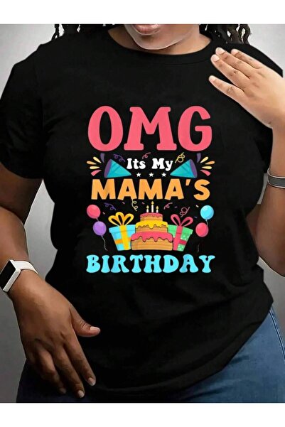 k222 It's My Mama Gift Family Happy Birthday Cruise Vacation Trip Black Graph...