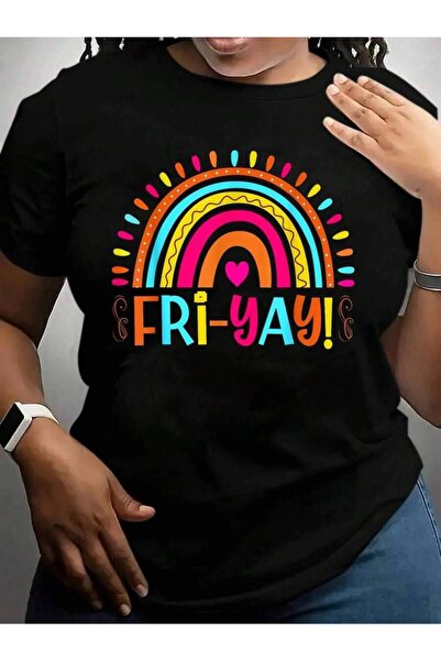 2BIR Fun Teacher Happy Weekend Friday Party Fri-Yay Back To School Black Grap...