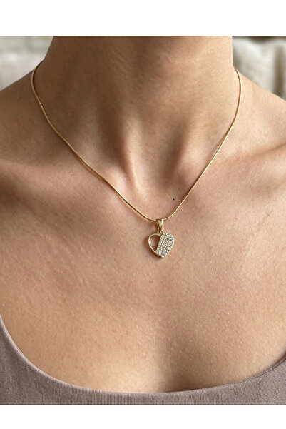 alysa jewelry Xuping Zircon Stone Heart Necklace Does Not Tarnish