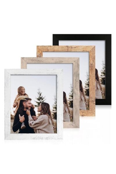 Generic Brand iRahmen 8x10 Picture Frame Set of 4, with Real Glass Photo Fram...