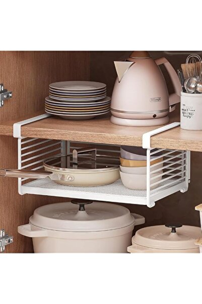 Generic Under Shelf Basket Organizer, Metal Detachable Under Desk Basket, Hea...