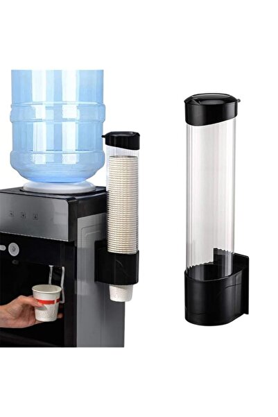 Generic Wall Mounted Paper Cup Dispenser, Transparent Dustproof Cup Organizer...
