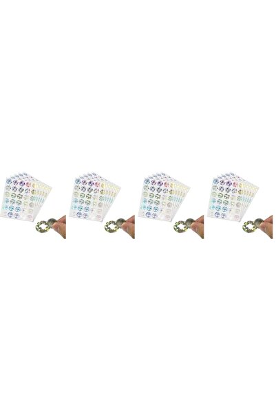 Generic 150 Pack, 5PCS, Holographic Shiny Scratch Off Stickers Labels, 2.5 cm...
