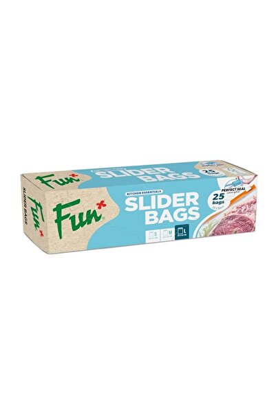 Generic Fun® Slider Bags 22x32cm, Clear, Large - Leak-Proof & Secure Seal Foo...