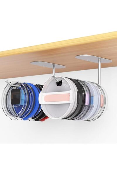 Generic 2 Pack Tumbler Lid Organizer, Space-Saving Hooks for Yeti, Stanley, S...