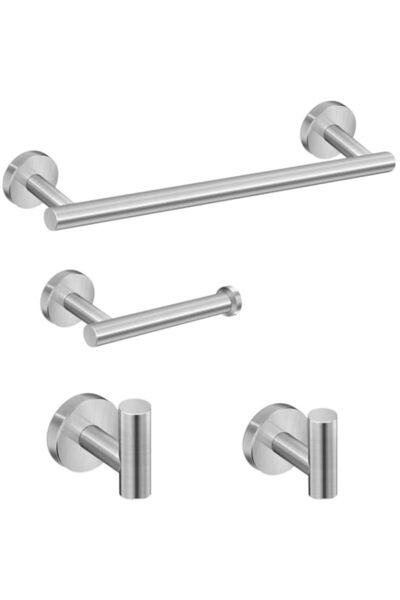 Generic 4pcs Bathroom Accessories Set, Bathroom Hardware Set, 304 Stainless S...