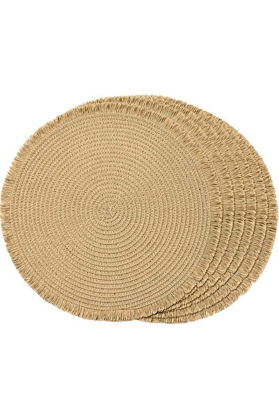 Generic FunWheat Paper Round Braided Placemats Set of 6 for Dining Tables 15 ...