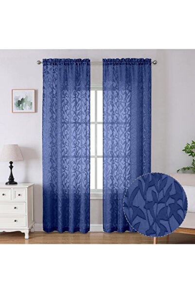 Generic Brand Lecloud Leia Dusty Blue Sheer Curtains 96 Inches Long 2 Panels,...