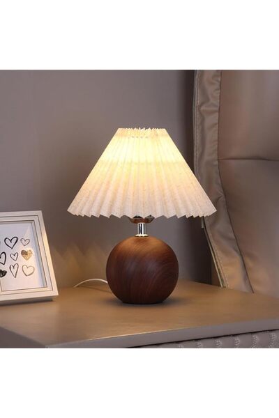 Generic Brand Bedside Table Lamp, USB Night Light with 3-Level Dimmable, Styl...