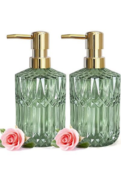 Generic Green Soap Dispenser with Gold Rust Proof Pump,Refillable Liquid Hand...