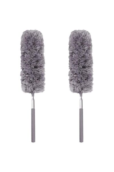 Generic 2 Pieces Creative Stretch Extend Microfiber Adjustable Feather Dust S...