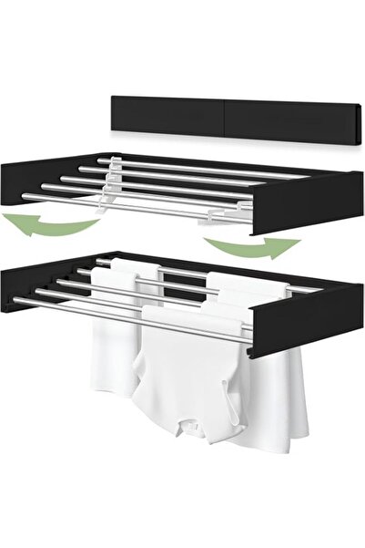 Generic Wall Mounted Clothes Drying Rack, Laundry Clothes Rack Foldable, Spac...