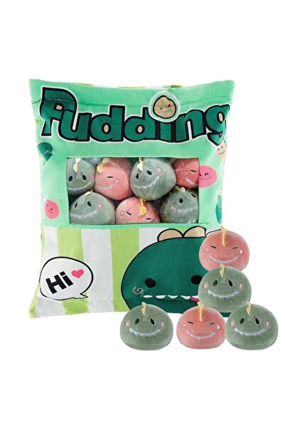 Generic Brand TERRIFI Kawaii Plush Dinosaur Pillow with 8 Removable Stuffed A...