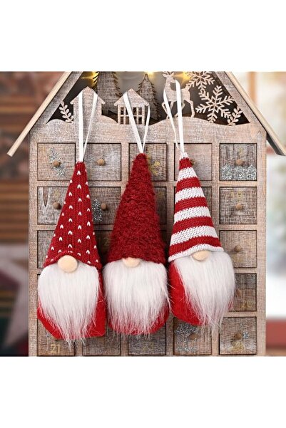 Generic Brand Christmas Ornaments Hanging Gnome Set of 3,White Bearded Little...