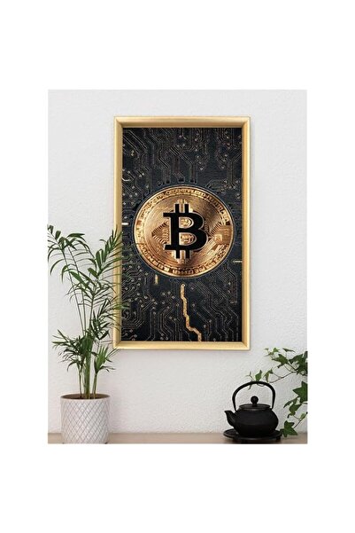 Generic Brand 'Bitcoin' Digitally Printed Wall Poster with Photo Frame by Spo...