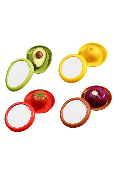 Generic 4 Piece Stretch Pod Set for Avocado, Onion, Lemon and Tomato Saver, R...