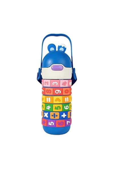 Generic Kids Thermal Water Bottle with Straw, 430ml Insulated 316 Stainless S...