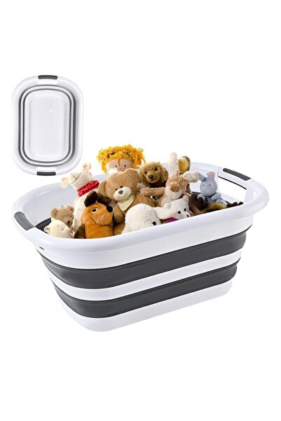 Generic SKEIDO Collapsible Laundry Basket - Portable Foldable Hamper with Han...