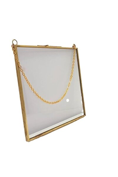 Generic Brand HALAMODO Pressed Flower Frames Wall Photo Frame Brass with Chai...