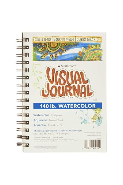 Generic Strathmore 460-55 400 Series Visual Watercolor Journal, 140 LB Cold P...