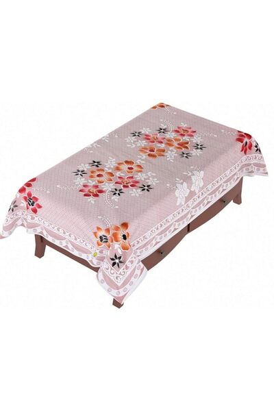 Generic Yellow Weaves Polyester Floral Designer Rectangular Center Table Clot...