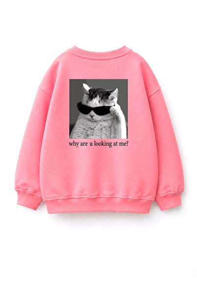 Monila Unisex Kids 3 Thread Fabric Cotton Back Printed Sweatshirt