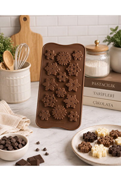 pratikpastacılık Çi̇ Series Patterned Silicone Chocolate Mold/Ceramic-Hobby Mold