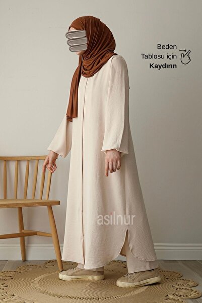 ASİLNUR Kevser Umre Double Set Beige