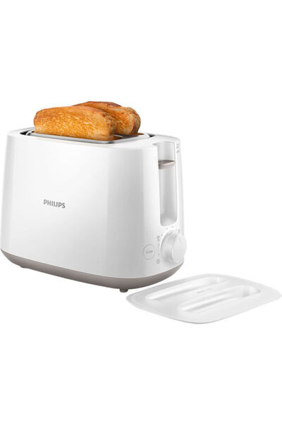 Philips Συσκευή Τοστιέρας Daily Collection 2 Θέσεων 830W Λευκό Κωδικός: HD258...
