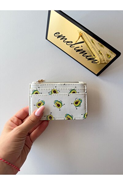 emelimin Women's Zippered Card Holder Patterned Mini Wallet with Multiple Com...