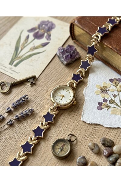 Mihristore Mor Yıldız Saat Pinterest Saat Kadın Kol Saati Yıldız Detaylı Saat