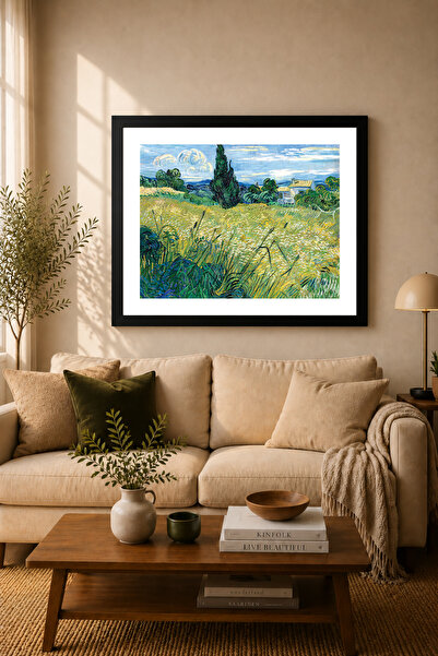 Koi Art Design Tablou cu cadru negru, orizontal, dintr-o singură bucată, cu t...