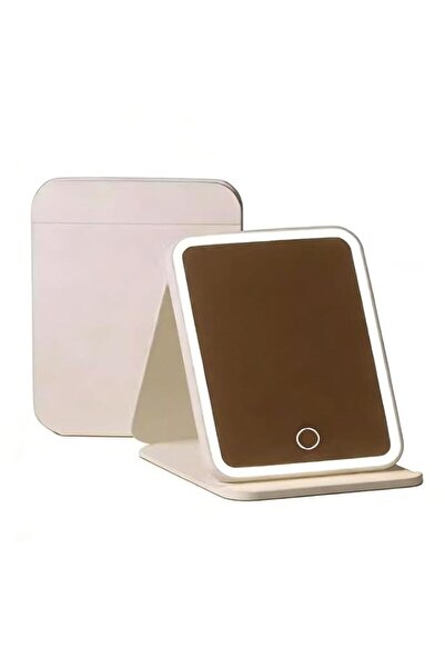 Generic USB Rechargeable Mini Travel Makeup Mirror with LED Light, Portable M...