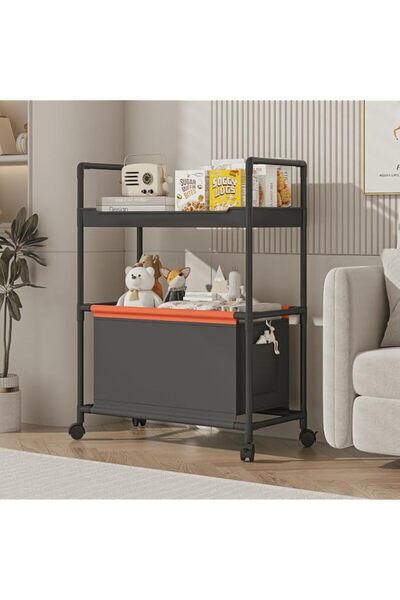 Generic DAYONG Mobile Storage Cart, Metal Utility Cart Rolling Cart with Whee...