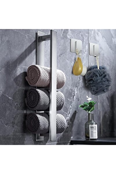 Generic Towel Rail No Drilling Required, Towel Holder, Silver, Bathroom Towel...