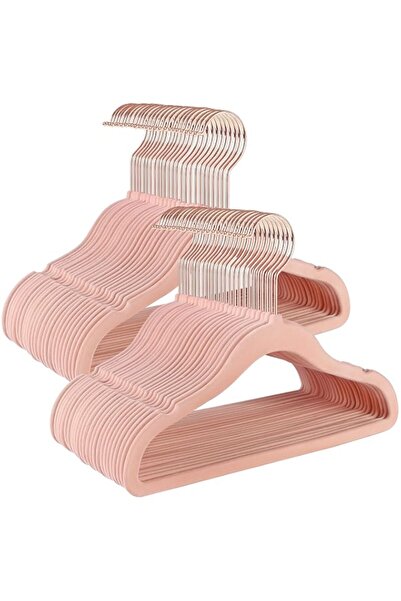 Generic SONGMICS Baby Hangers, Pack of 50 kid’s Velvet Hangers with Rose Gold...