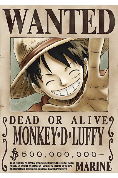 OEM Αφίσα Χαρτόνι 250γρ. Α4, One Piece Luffy 500mil, Εκτύπωση HD, Συλλογή Anime