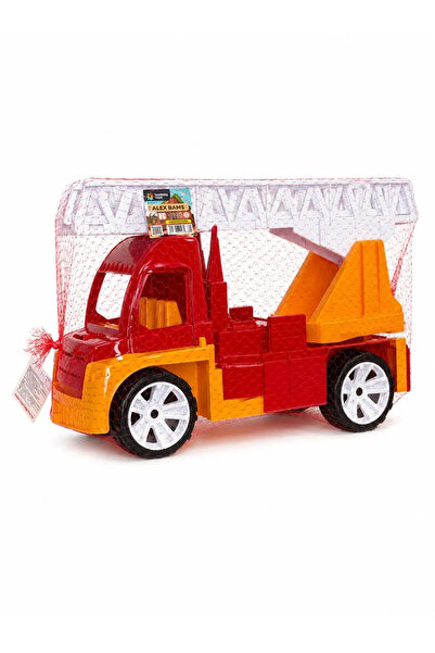 Hashtag Toys Πυροσβεστικό όχημα παιχνίδι με σκάλα, Πορτοκαλοκόκκινο, 46 εκ.