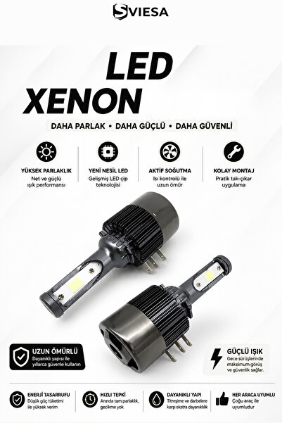 Sviesa H15 Led Xenon Yüksek Parlaklık Şimşek Etkili