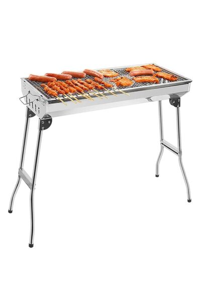 Generic YU WELL Barbecue Grill Stand Stainless Steel Portable BBQ Grill for C...