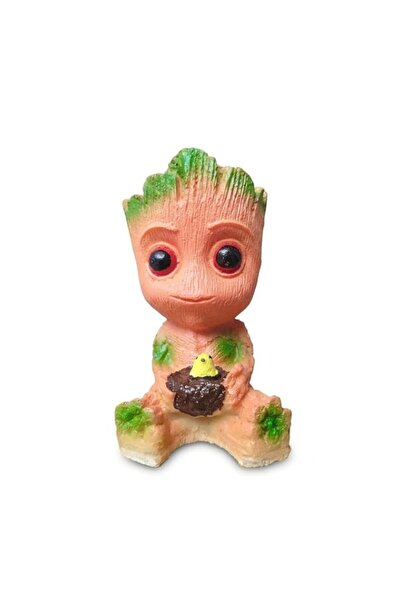 Generic Decorative Baby Groot Resin Planter Pot for Indoor Plants | Cute Cart...